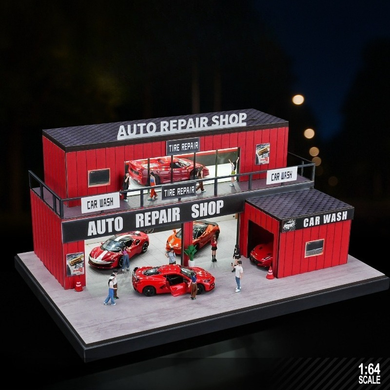 Photography Lighting Simulator Free - 1:64 Multi-layer Container Garage Simulation Miniature