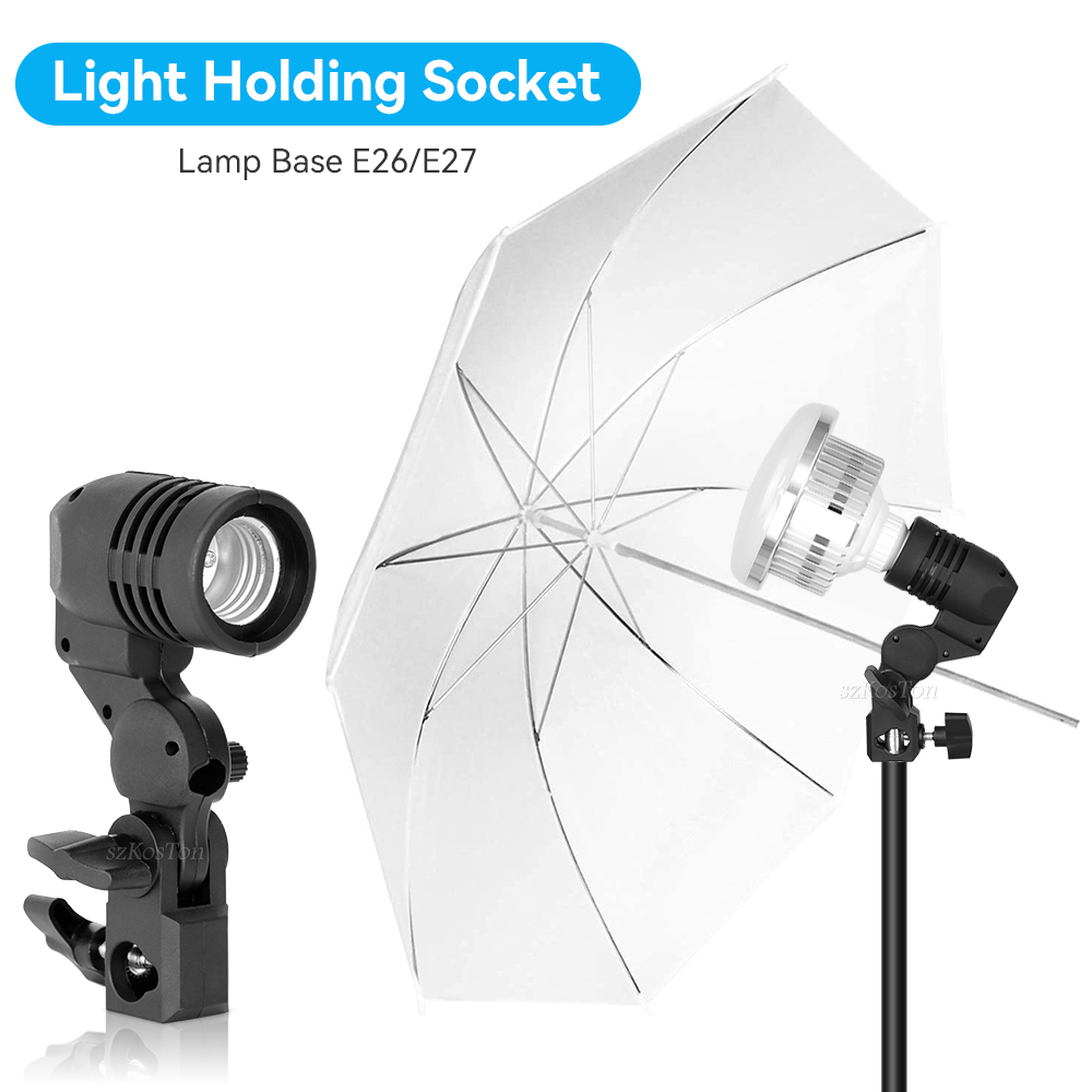 Photography Lightning - 2PCS/1PC E27 Single Head Bulb Holder