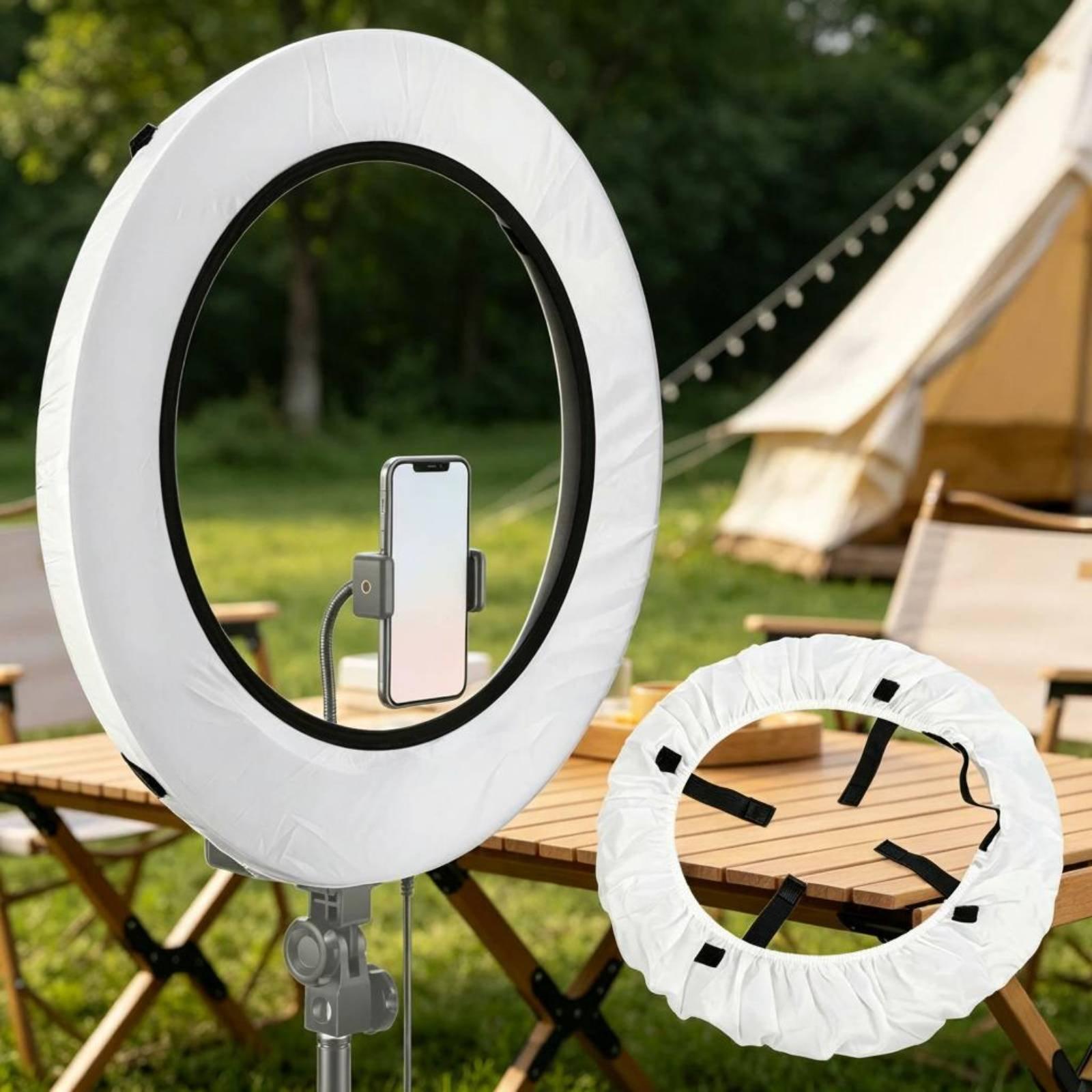 Photo Light Cover Lightweight  - đánh giá và giá Led Ring Light 18