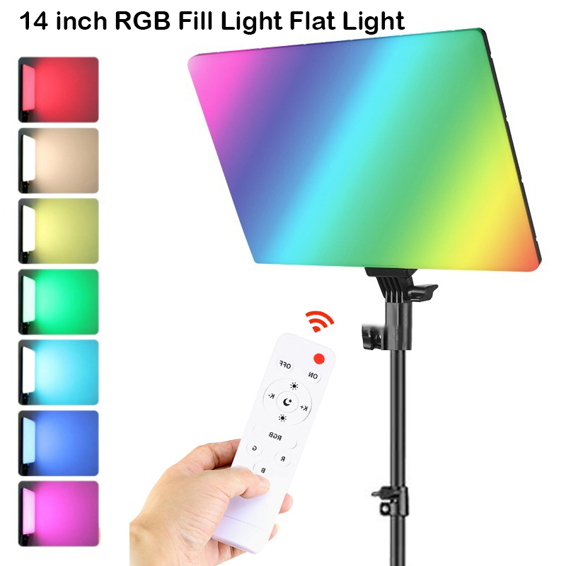 RGB 14'' LED Video Light Remot - đánh giá và giá Photography Lighting Board