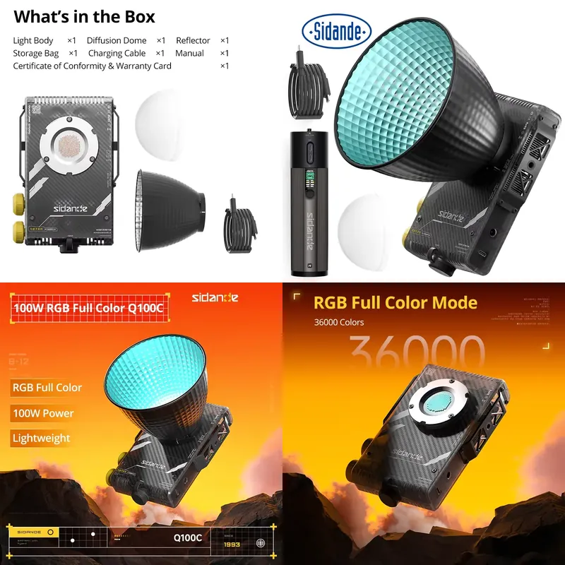 Brand For Sidande Q100C Q100Li - đánh giá và giá Photography Lighting Color