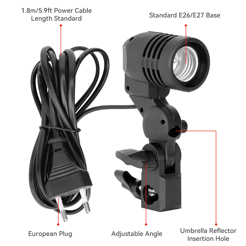 Single Head Bulb Holder E27 So - đánh giá và giá Photography Lightning