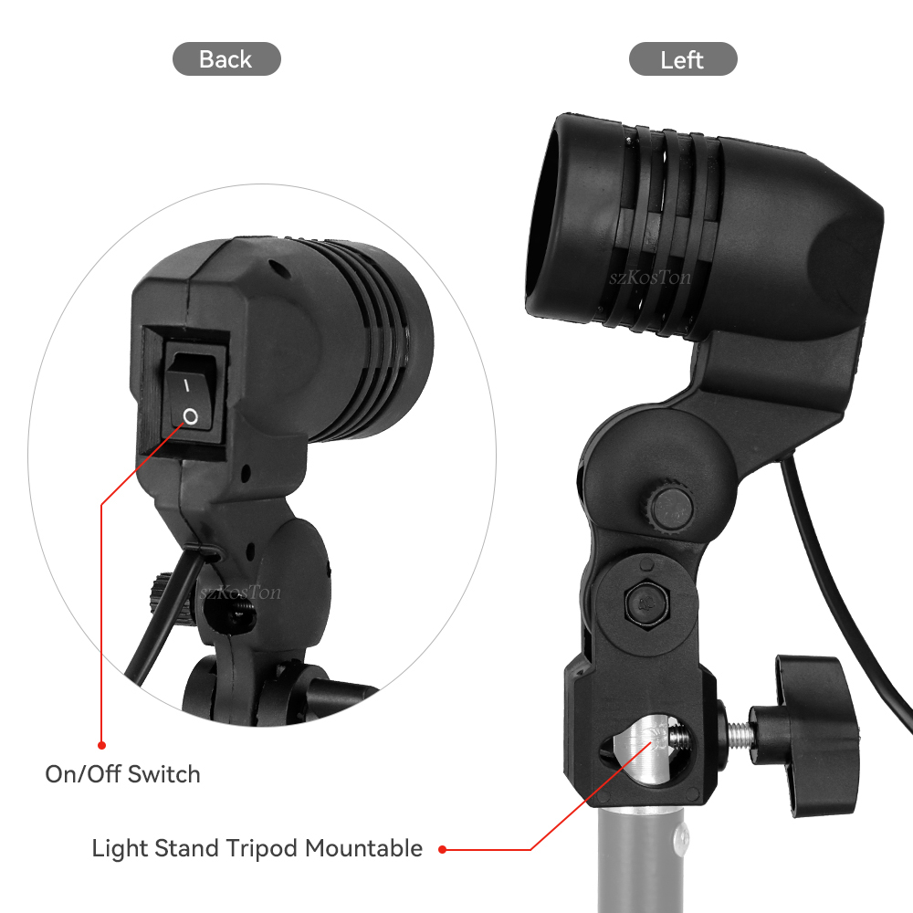 Single Head Bulb Holder E27 So - đánh giá và giá Photography Lightning