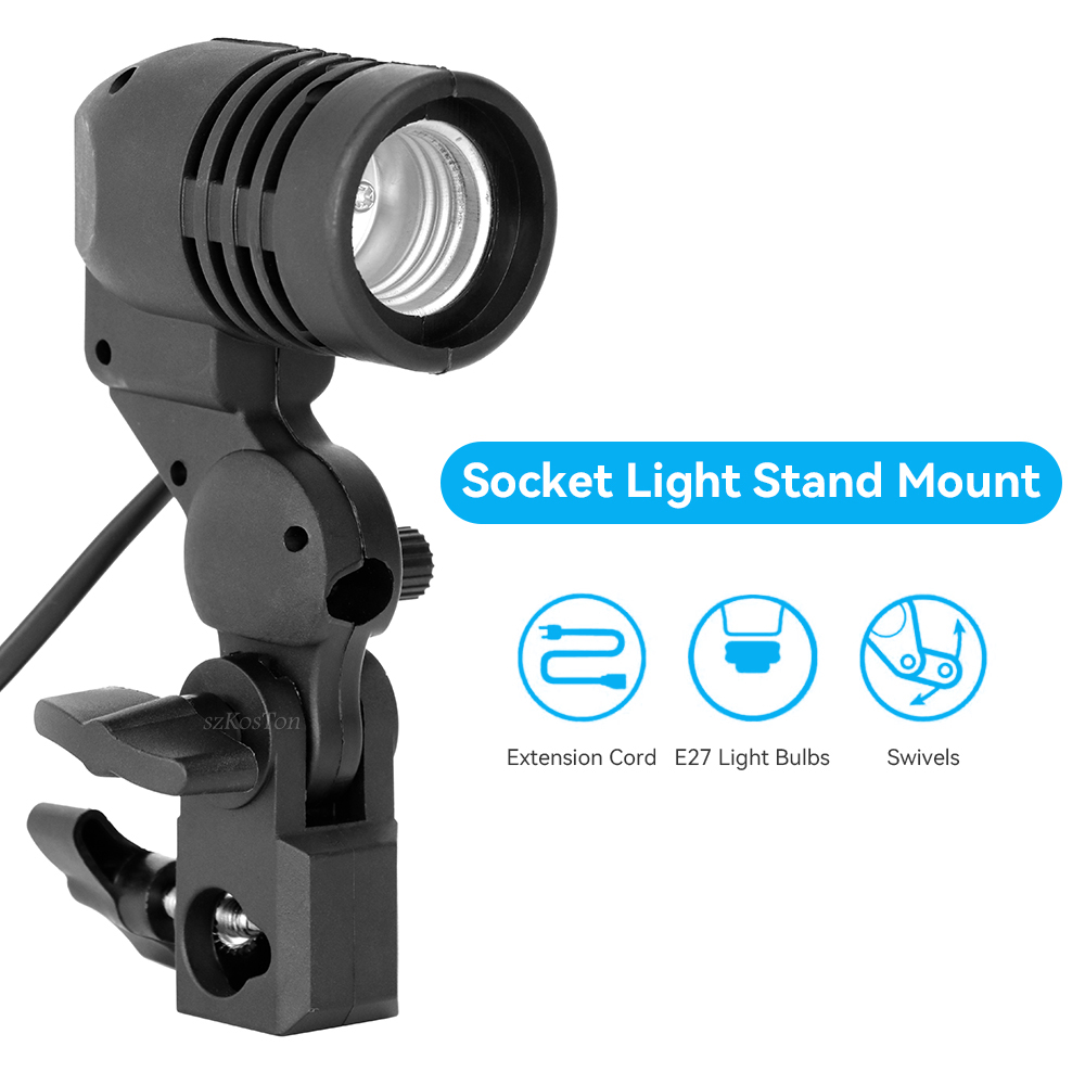 2PCS/1PC E27 Single Head Bulb  - đánh giá và giá Photography Lightning