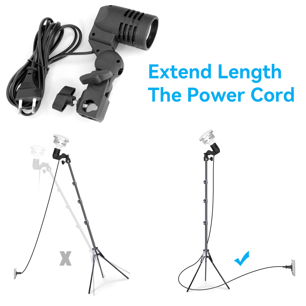 2PCS/1PC E27 Single Head Bulb  - đánh giá và giá Photography Lightning