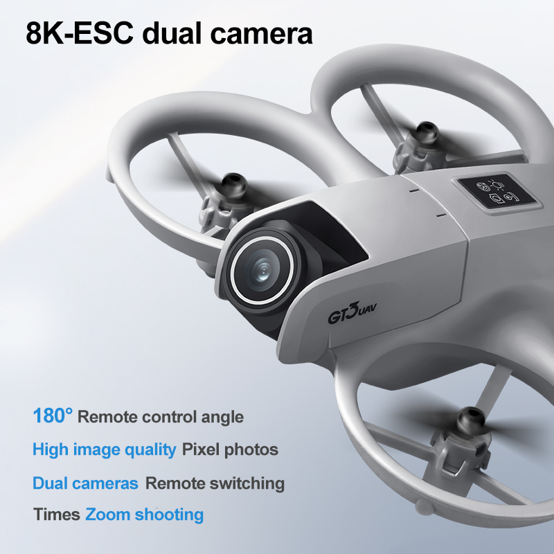 NEW GT3 Mini Foldable Drone Wi - đánh giá và giá Photography Lighting Position