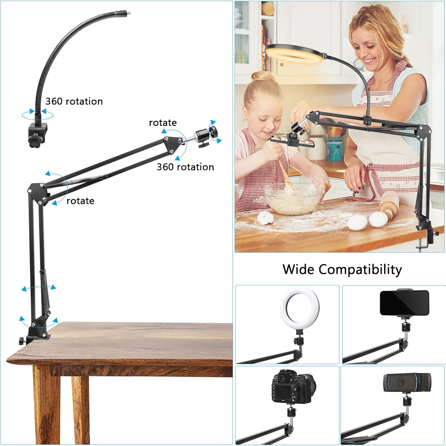 Ring Light with Stand and Phon - đánh giá và giá Photography Lightning