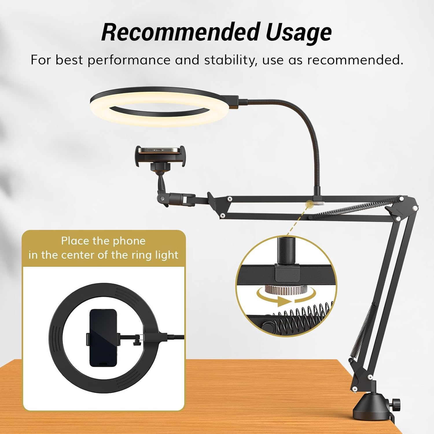 Ring Light with Stand and Phon - đánh giá và giá Photography Lightning