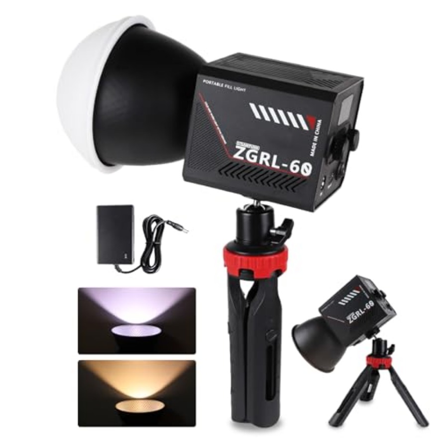60W COB LED Video Light Handhe - đánh giá và giá Photography Lighting Color