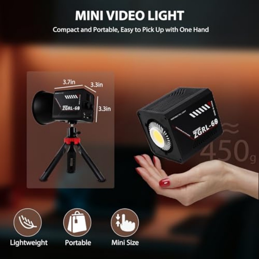 60W COB LED Video Light Handhe - đánh giá và giá Photography Lighting Color