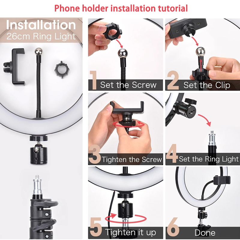 Video Light 16/26/33cm Selfie  - đánh giá và giá Photography Lighting For Products