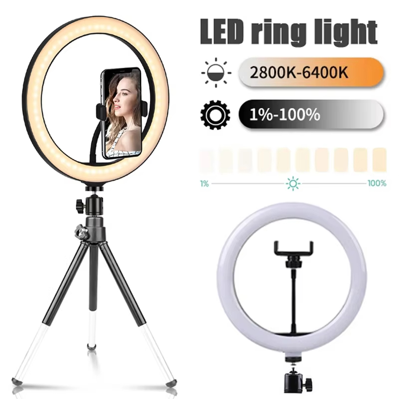 10 inch Selfie Ring Light Phot - đánh giá và giá Photography Lighting Circle