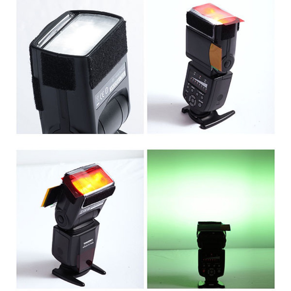 12 Colors Camera Flash Gels Li - đánh giá và giá Photography Lighting Kit