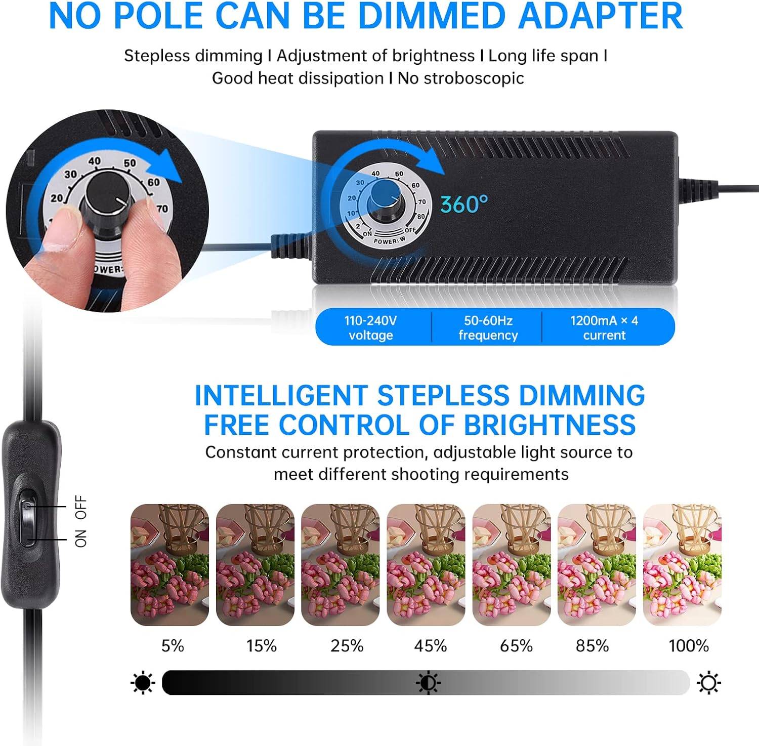 Dimmable LED Photo Studio Ligh - đánh giá và giá Photography Lighting For Products