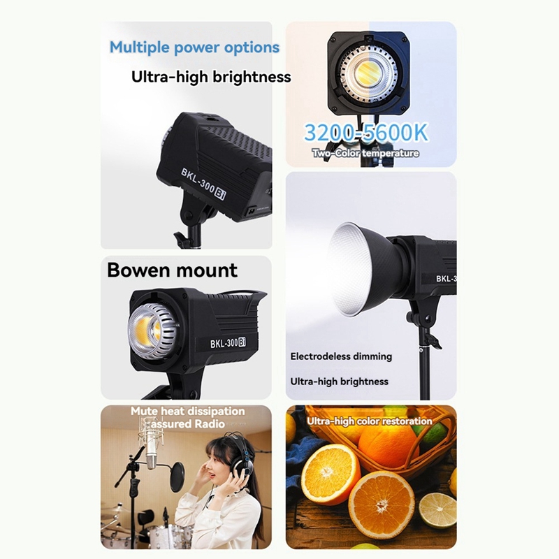 300W Bi LED Video Light, Conti - đánh giá và giá Photography Lighting Color