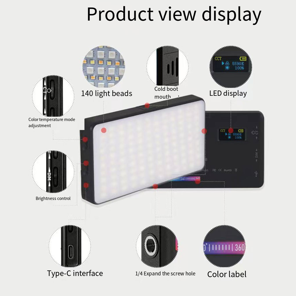 RGB Modes Mini Spotlight Fill  - đánh giá và giá Photography Lighting Color