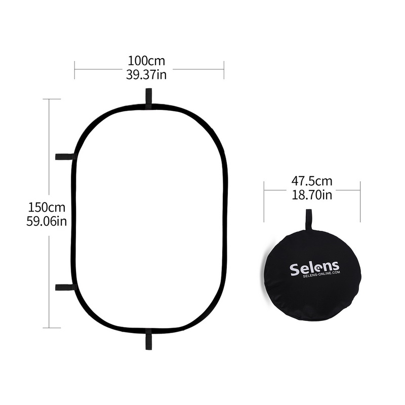 100X150CM Gấp Gọn Hình Bầu Dục - đánh giá và giá Photography Lighting Board