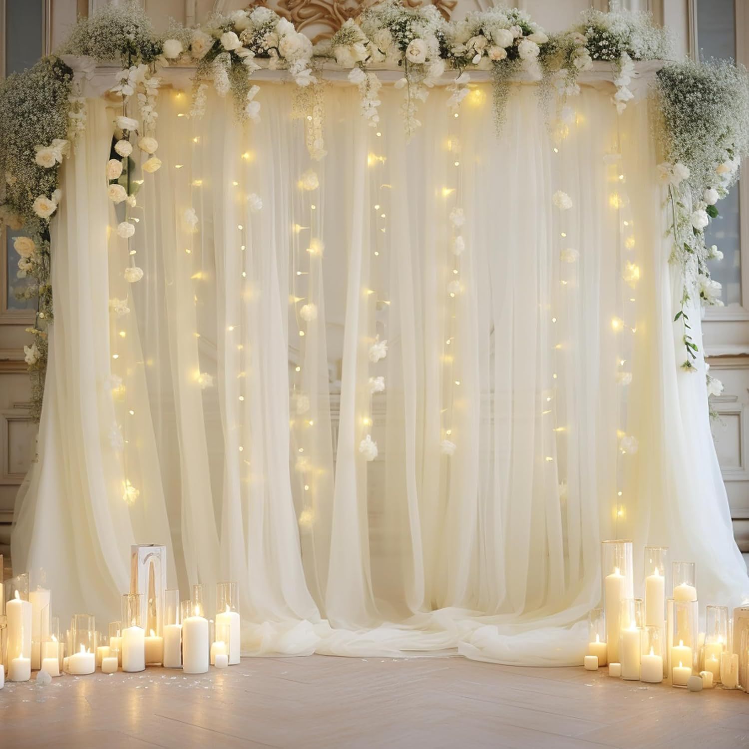 1 Pack Wedding Tulle Backdrop  - đánh giá và giá Photography Lighting Kit